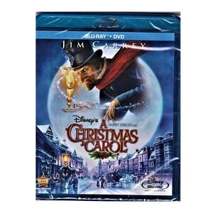 Disney's A Christmas Carol Blu-ray + DVD Jim Carrey Robert Zemeckis